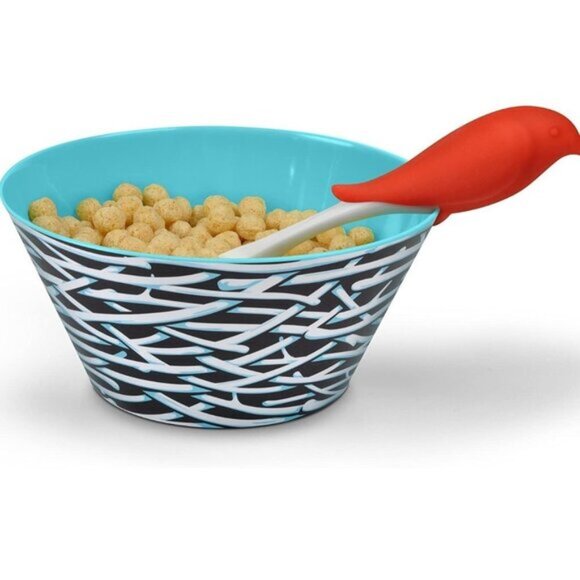 Fred BIRD FEED Kids' Bowl and Spoon Set - Picture 4 of 6